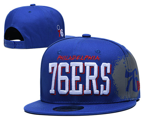 76ers Team Logo Blue Adjustable Hat YD 1
