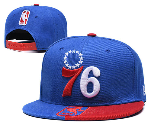 76ers Team Logo Blue Red Adjustable Hat GS