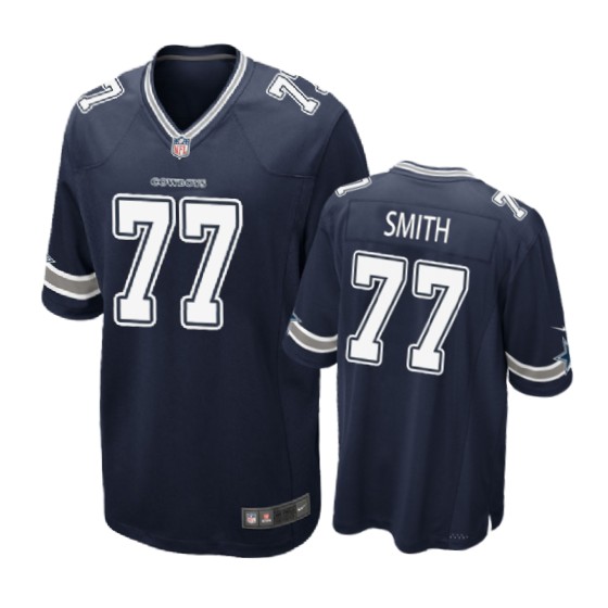 77 navy tyron smith jersey