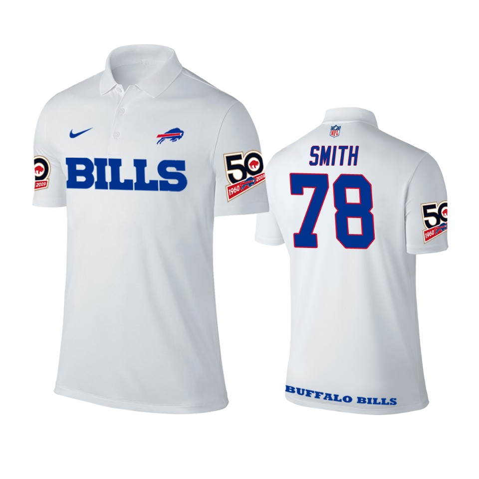 78 white bruce smith polo