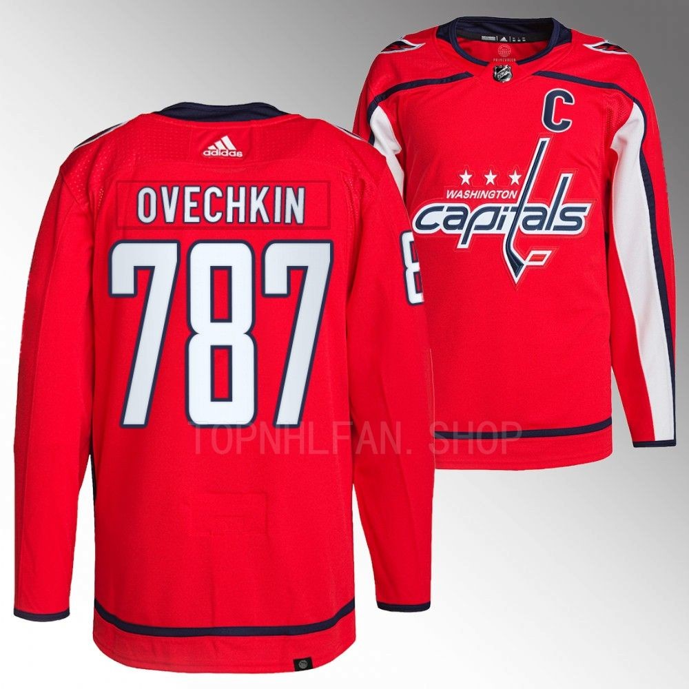 787 career goals Washington Capitals Alexander Ovechkin Red Special Commemorative Jersey men's