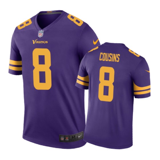 8 color rush kirk cousinspurple jersey