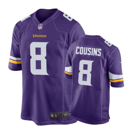 8 purple kirk cousins jersey