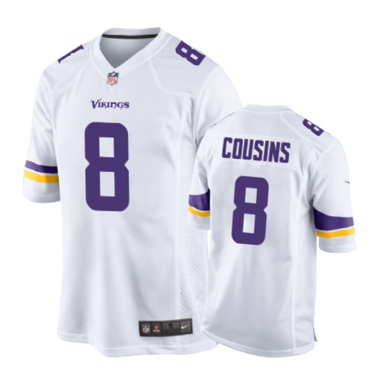 8 white kirk cousins jersey