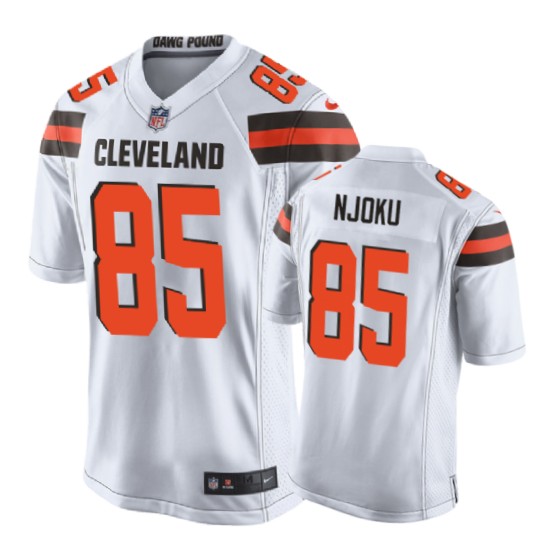 85 white david njoku jersey