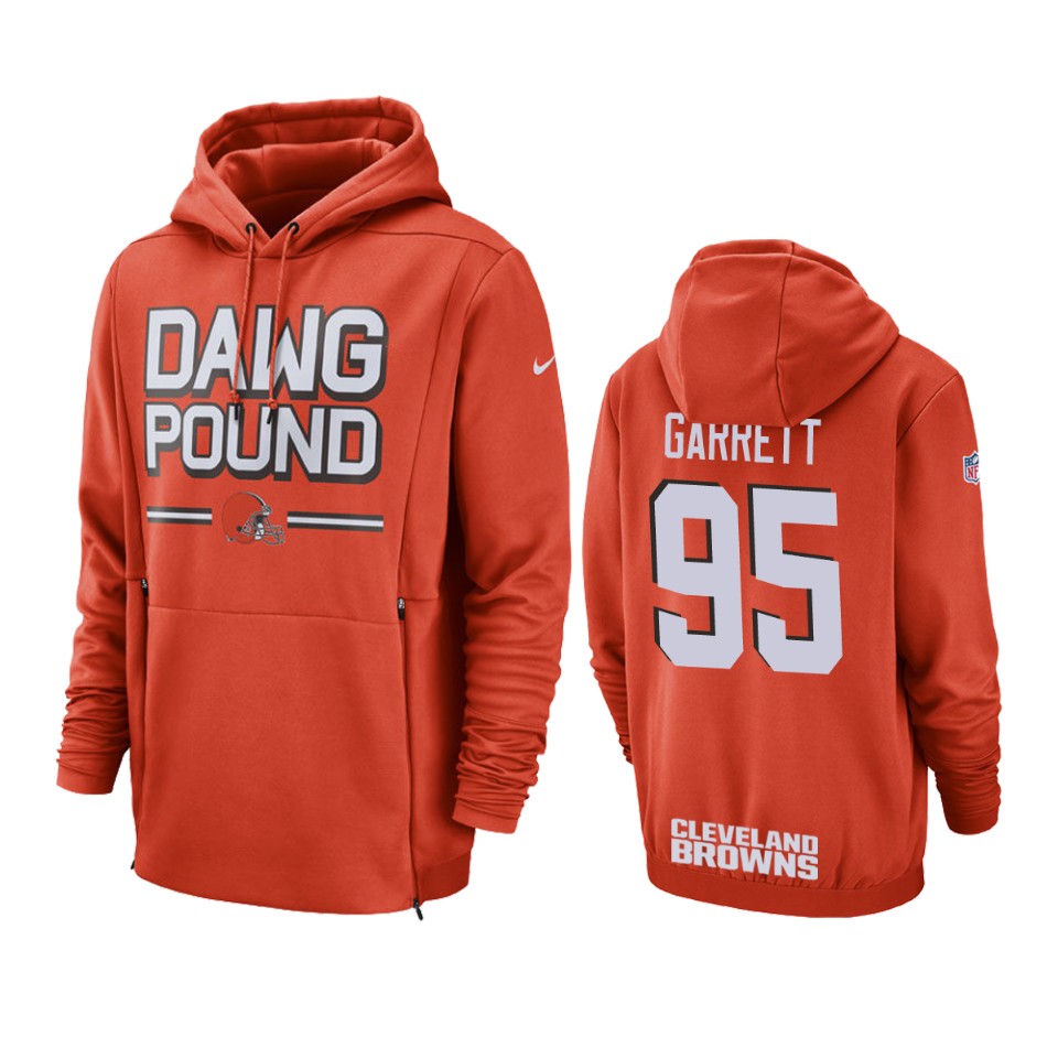 95 myles garrett sideline lockup hoodie