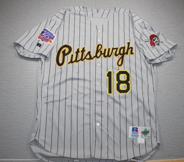 97 Pittsburgh Pirates Jersey 46 L Russell Authentic Jason Kendall Jackie Patch