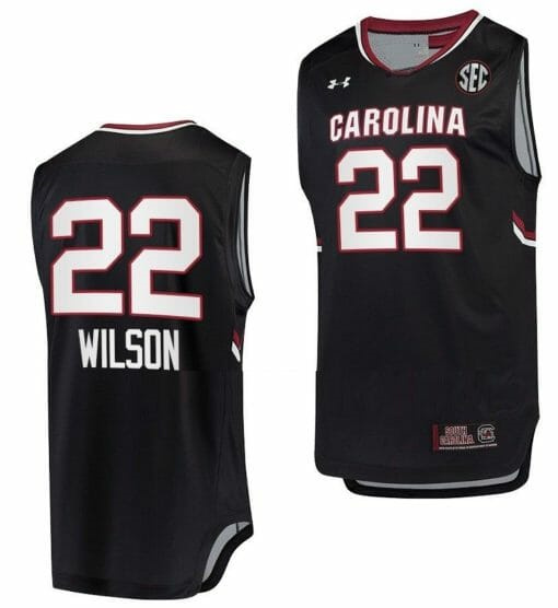 A’ja Wilson Jersey South Carolina Gamecocks Jersey College Basketball Black #22