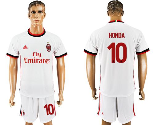 AC Milan #10 Honda Away Soccer Club Jersey