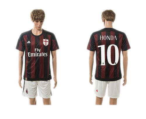 AC Milan #10 Honda Home Soccer Club Jersey