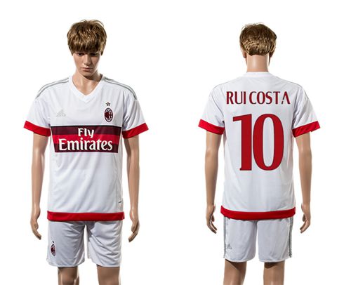 AC Milan #10 Ruicosta Away Soccer Club Jersey