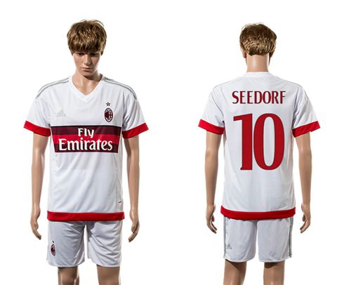 AC Milan #10 Seedorf Away Soccer Club Jersey