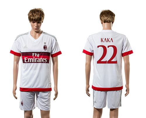 AC Milan #22 Kaka Away Soccer Club Jersey
