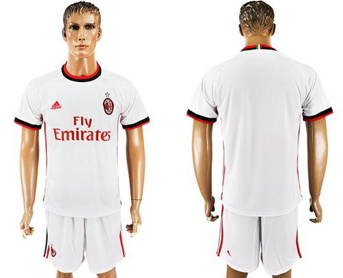 AC Milan Blank Away Soccer Club Jersey