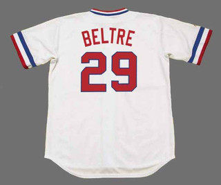 ADRIAN BELTRE Texas Rangers 1970's Home Majestic Throwback Baseball Jersey