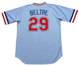 ADRIAN BELTRE Texas Rangers 1980's Majestic Throwback Baseball Jersey