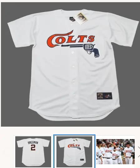 ALEX BREGMAN Houston Colt .45's 1960's Home Majestic Baseball Throwback Jersey