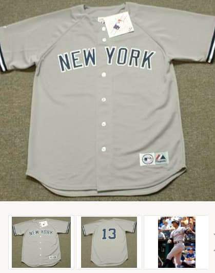 ALEX RODRIGUEZ New York Yankees 2005 Away Majestic Throwback Baseball Jersey
