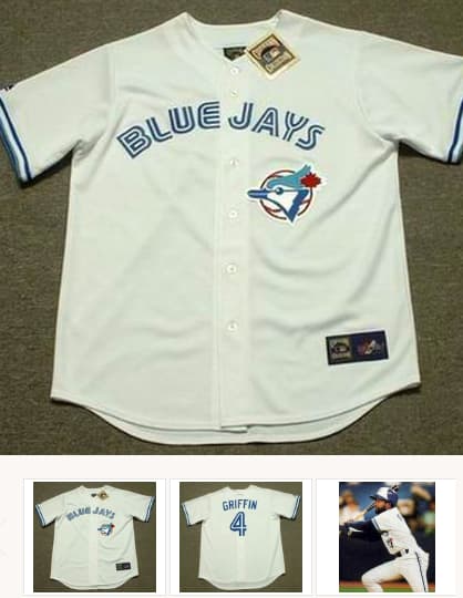 ALFREDO GRIFFIN Toronto Blue Jays 1992 Majestic Cooperstown Home Baseball Jersey