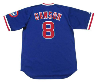 ANDRE DAWSON Chicago Cubs 1987 Away Majestic Throwback Baseball Jersey