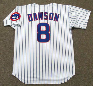 ANDRE DAWSON Chicago Cubs 1992 Home Majestic Throwback Baseball Jersey