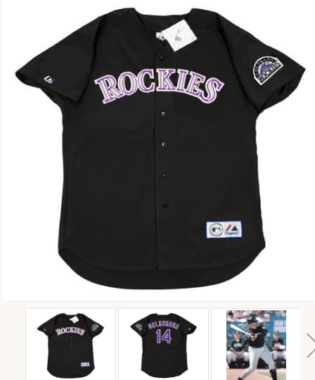 ANDRES GALARRAGA Colorado Rockies 1993 Majestic Throwback Baseball Jersey