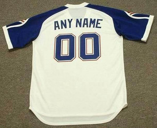 ATLANTA BRAVES 1970's Home Majestic Throwback Jersey Customized Any Name & Numbers