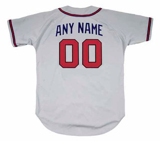 ATLANTA BRAVES 1990's Away Majestic Throwback Jersey Customized  Any Name & Numbers