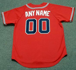 ATLANTA BRAVES 2008 Alternate Majestic Throwback Jersey Customized  Any Name & Numbers