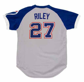 AUSTIN RILEY Atlanta Braves 1970's Away Majestic Throwback Baseball Jersey