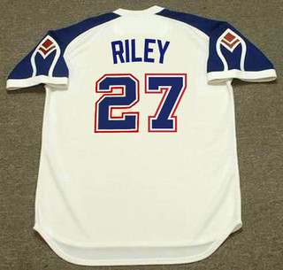 AUSTIN RILEY Atlanta Braves 1970's Home Majestic Throwback Baseball Jersey