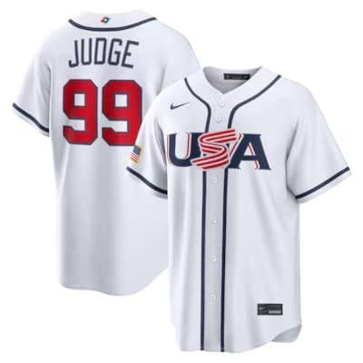 Aaron Judge USA Baseball Nike 2026 World Baseball Classic Home Stadium Jersey - White
