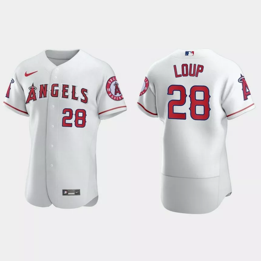 Aaron Loup Los Angeles Angels Authentic Home Jersey – White