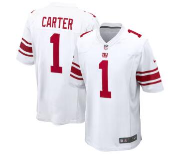 Abdul Carter New York Giants Nike First Round Pick Game Jersey - White