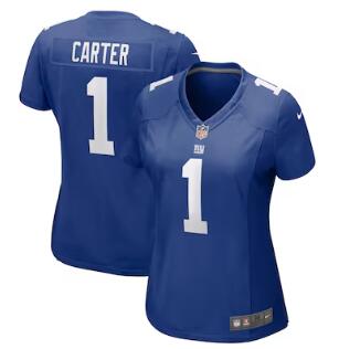 Abdul Carter New York Giants Nike Women's First Round Pick Game Jersey - Royal