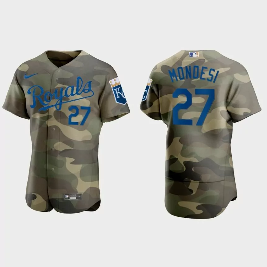 Adalberto Mondesi Kansas City Royals 2021 National Armed Forces Day Authentic Jersey – Camo