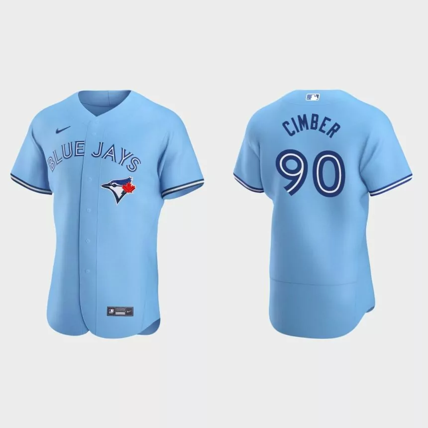 Adam Cimber Toronto Blue Jays Authentic Home Jersey – Powder Blue