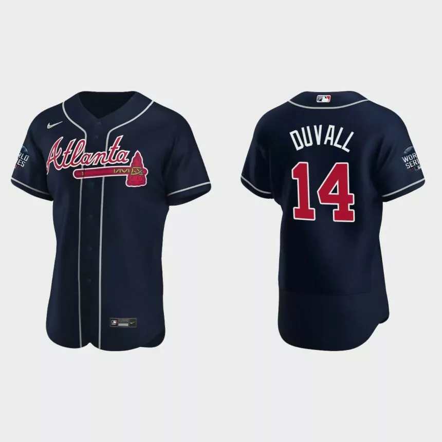 Adam Duvall Atlanta Braves 2021 World Series Jersey – Navy