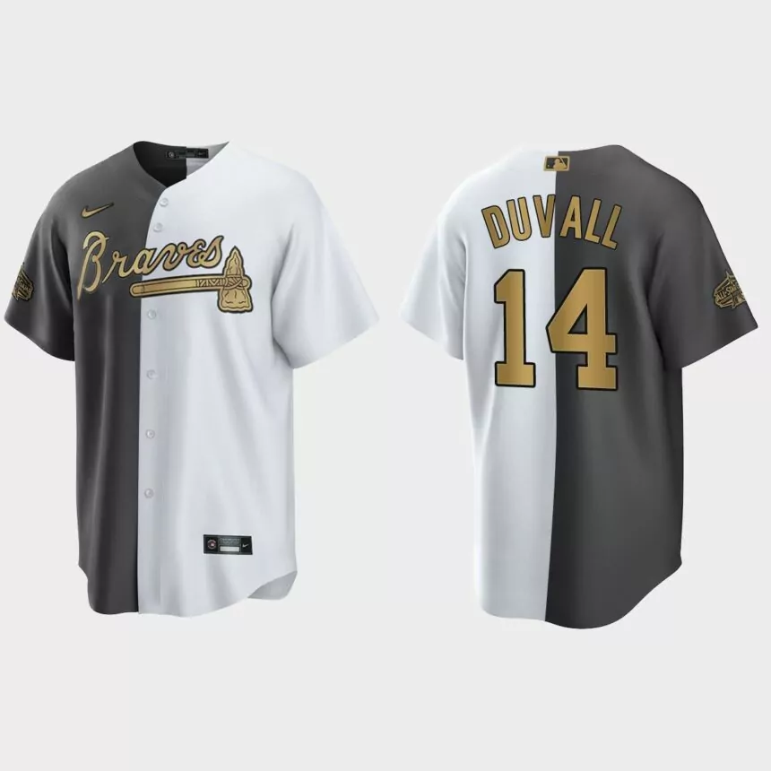 Adam Duvall Atlanta Braves 2022 MLB All-Star Game Split Jersey – White Charcoal