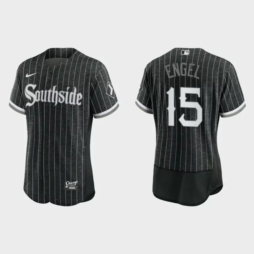 Adam Engel Chicago White Sox 2021 City Connect Authentic Jersey – Black