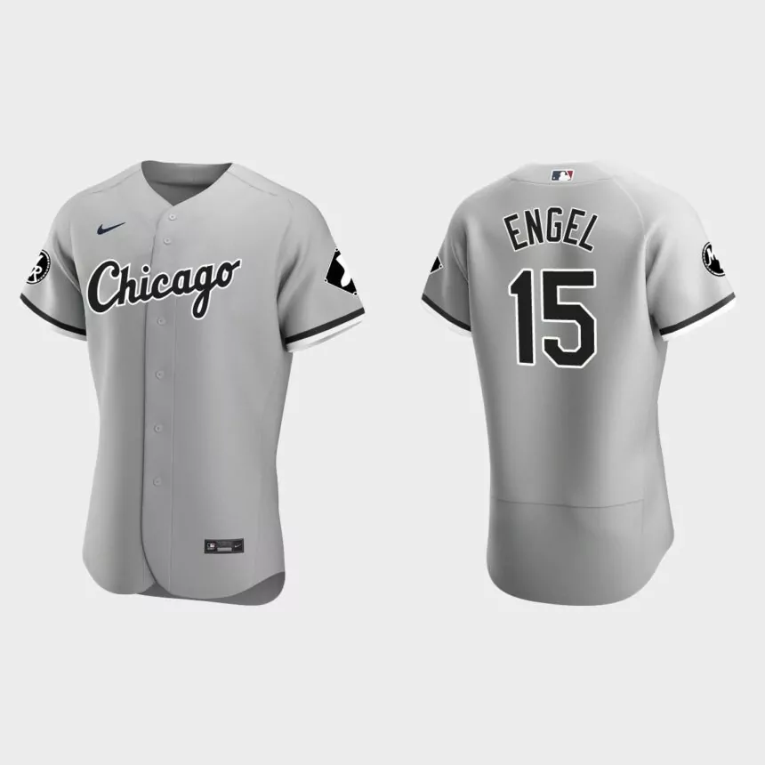 Adam Engel Chicago White Sox MR Patch Authentic Jersey – Gray