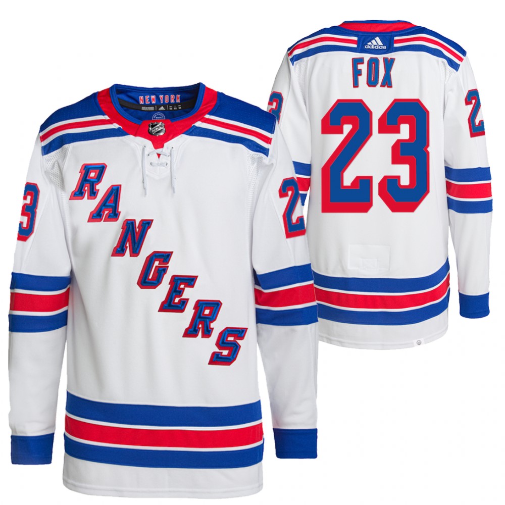 Adam Fox New York Rangers White Away Primegreen Authentic Pro Jersey