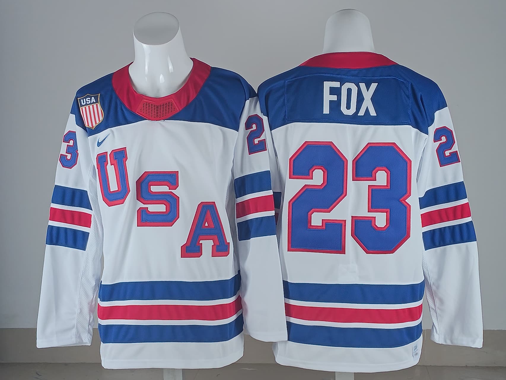 Adam Fox Team USA Game-Used #23   Jersey