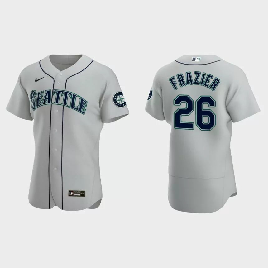 Adam Frazier Seattle Mariners Authentic Jersey – Gray