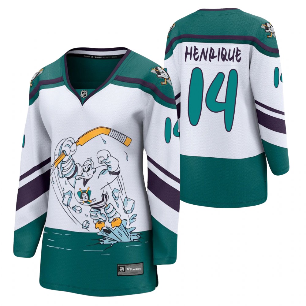 Adam Henrique Anaheim Ducks Reverse Retro White Women Jersey