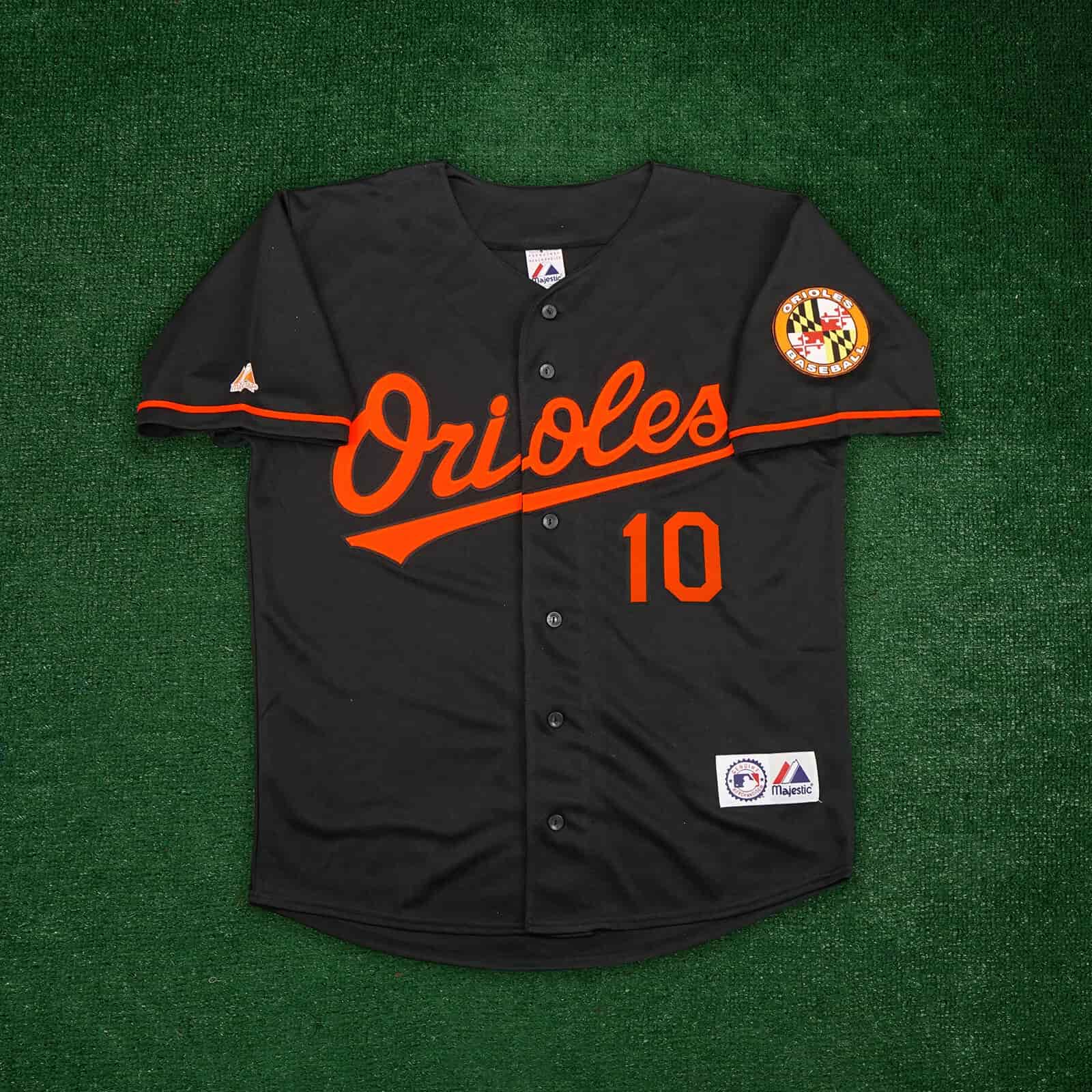 Adam Jones Baltimore Orioles Men's Alternate Black Jersey w Team Patch