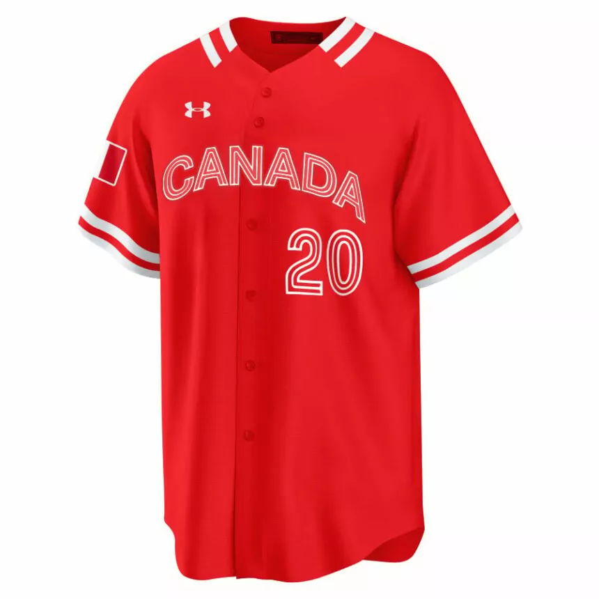 Adam Loewen 20 Canada 2023 World Baseball Classic Jersey – Red