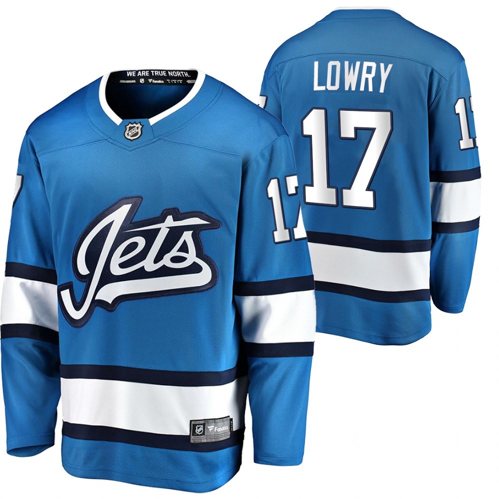Adam Lowry Jersey Winnipeg Jets 2020 Alternate Blue Breakaway Player Men's