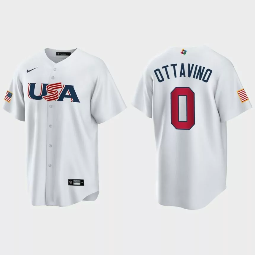 Adam Ottavino New York Mets 2023 World Baseball Classic USA Replica Jersey – White