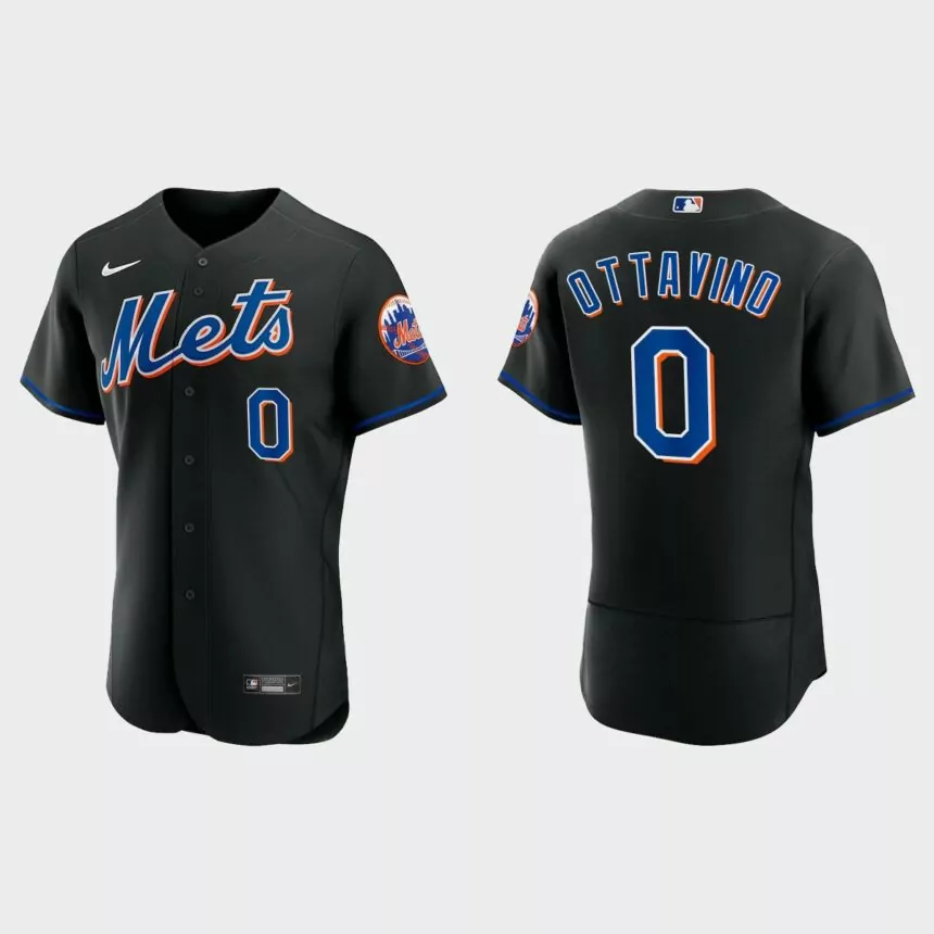 Adam Ottavino New York Mets Authentic Alternate Jersey – Black